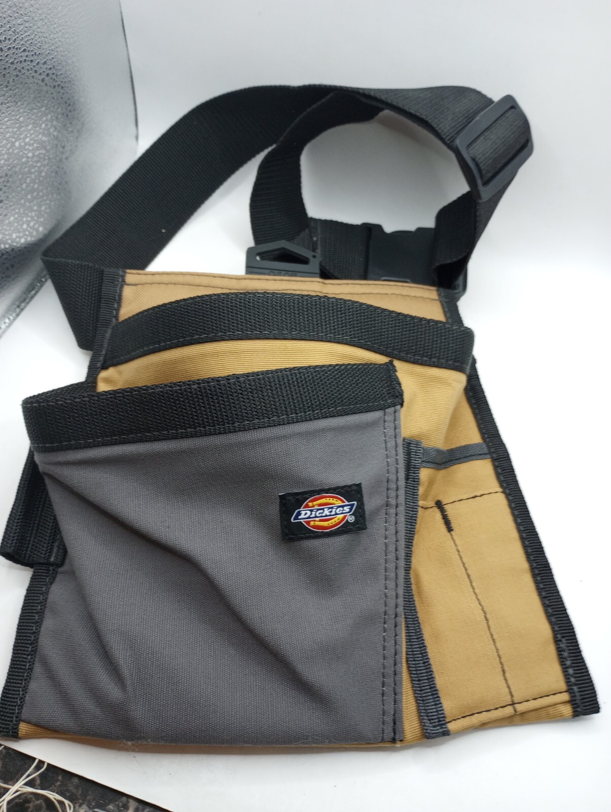 Dickies 5-Pocket Single Side Tool Pouch/Work Apron – 57026 – NEW – Tan/Grey