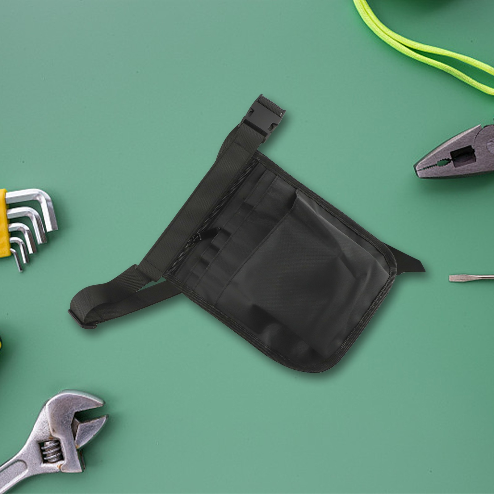 Adjustable Tool Waist Bag Featuring Waterproof Fabric and Resistant Design